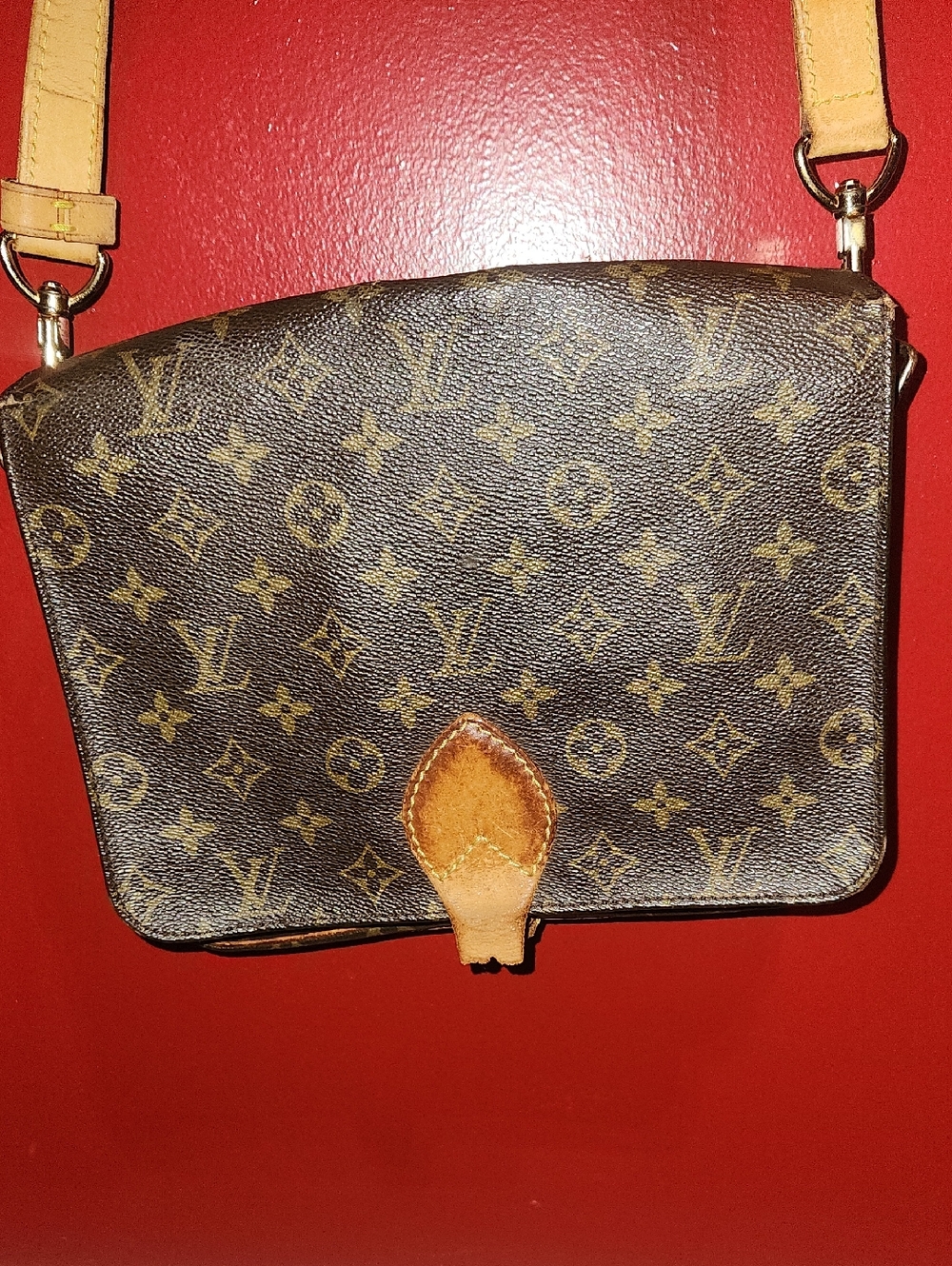 Louis Vuitton Monogram Crossbody in Brown and Tan